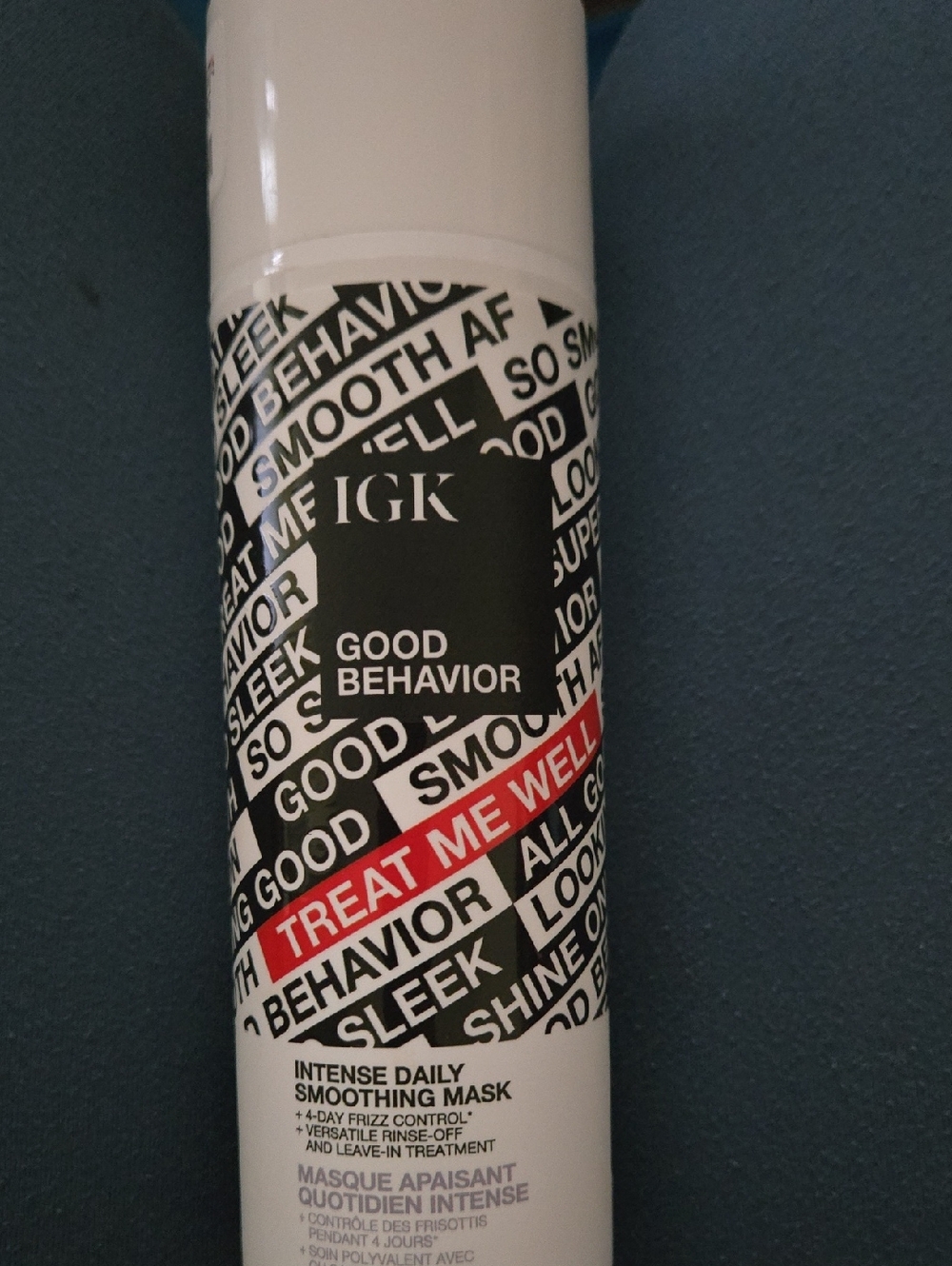 IGK Good Behavior Intense Daily Smoothing Mask - Black & White